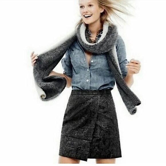 J Crew Women’s Origami Faux Wrap Mini Skirt - Picture 6 of 9